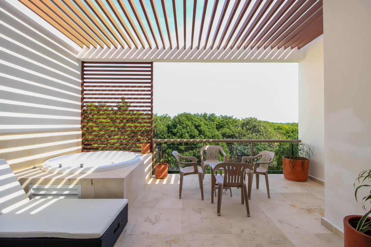 Exceptional 2Story Penthouse With Hot Tub And Rooftop Terrace In Bahia Principe Akumal Extérieur photo